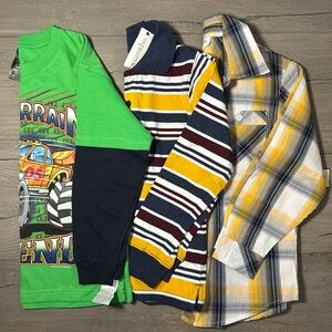 NWT set of 3 long sleeve shirts boys size 5/6